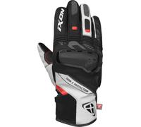 Ixon Pro Knarr Guanti da moto invernali impermeabili da donna, nero/grigio/rosso, Taglia S