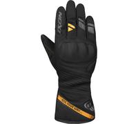 Ixon Pro Midgard Guanti da moto invernali impermeabili da donna, nero/oro, Taglia S