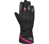 Ixon Pro Midgard Guanti da moto invernali impermeabili da donna, nero/rosa, Taglia XL