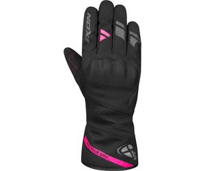 Ixon Pro Midgard Guanti da moto invernali impermeabili da donna, nero/rosa, Taglia XL