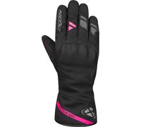 Ixon Pro Midgard Guanti da moto invernali impermeabili da donna, nero-rosa, taglia XS per donne
