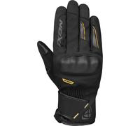 Ixon Pro Russel 2 Guanti da moto invernali impermeabili da donna, nero/oro, Taglia L