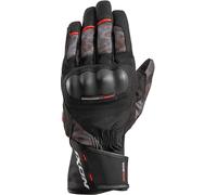 Ixon Pro Russel Camo Guanti da moto, nero-rosso, taglia 3XL per maschi