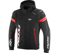 Ixon Pulsion Air Giacca tessile da motocicletta, nero-bianco-rosso, taglia L per maschi