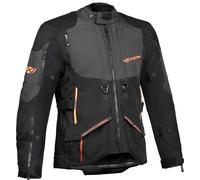 Ixon Ragnar Giacca tessile moto, nero/grigio/arancione, Taglia L