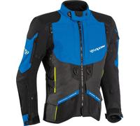 Ixon Ragnar Giacca tessile moto, nero-grigio-blu, taglia L per maschi