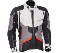 Ixon Ragnar Giacca tessile moto, nero-grigio-rosso, taglia M per maschi
