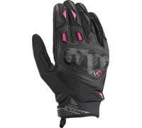 Ixon Rise Air 2 Guanti da moto da donna 2, nero-rosa, taglia XL per donne