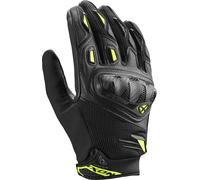 Guanti da moto IXON Rise Air 2 nero-giallo fluo 2XL
