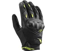 Guanti da moto IXON Rise Air 2 nero-giallo fluo S
