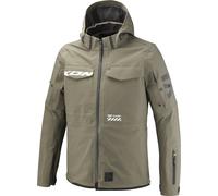 Ixon Square impermeabile Giacca tessile moto, verde-marrone, taglia L per maschi