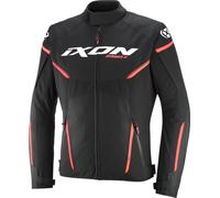 Ixon Striker 2 impermeabile Giacca tessile moto, nero-bianco-rosso, taglia 2XL per maschi