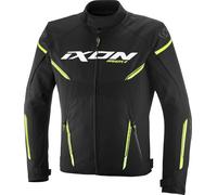 Ixon Striker 2 impermeabile Giacca tessile moto, nero/giallo, Taglia 4XL