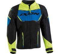 Ixon Striker Air Giacca tessile per moto per bambini, nero-blu-giallo, taglia 6 anni