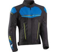 Ixon T-Rex Giacca tessile moto, nero/blu/giallo, Taglia 3XL