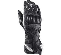 Ixon Tornado Air Guanti da moto, Bianco/nero, Taglia M