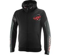 Ixon Touchdown Air Giacca tessile moto, nero/rosso, Taglia 4XL