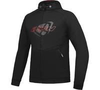 Giacca moto IXON Touchdown nero-rosso 4XL