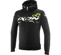 Ixon Touchdown Ultra Giacca tessile da motocicletta, nero/bianco/giallo, Taglia S