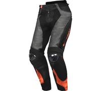Ixon Vendetta Evo Pantaloni in pelle da moto, nero-arancione, taglia 3XL per maschi