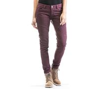 Ixon Vicky Signore Moto Jeans, rosso scuro, Taglia L