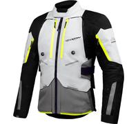 Ixon Vidar Giacca tessile moto, nero-grigio-giallo, taglia S per maschi
