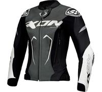 Ixon Vortex 3 Giacca di pelle moto da donna, nero-bianco, taglia 2XL per donne