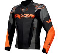 Ixon Vortex 3 Giacca in pelle moto, nero-arancione, taglia S per maschi