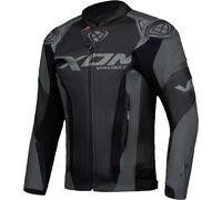 Ixon Vortex 3 Giacca in pelle moto, nero-grigio, taglia M