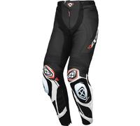 Ixon Vortex 3 Pantaloni in pelle da moto, nero-bianco, taglia L per maschi