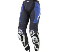 Ixon Vortex 3 Pantaloni in pelle da moto, nero/blu/bianco, Taglia S