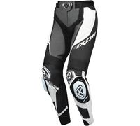 Ixon Vortex 3 Pantaloni in pelle moto da donna, nero-grigio-bianco, taglia M per donne