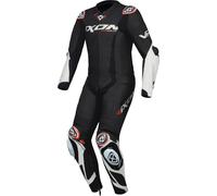 Ixon Vortex 3 Tuta in pelle da moto in 1 pezzo, nero-bianco, taglia M