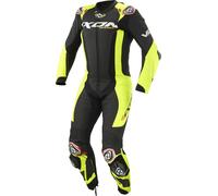 Ixon Vortex 3 Tuta in pelle da moto 1 pezzo, nero-giallo, taglia L per maschi
