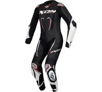 Ixon Vortex 3 Tuta in pelle moto 1 pezzo da donna, Bianco/nero, Taglia XS