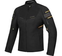 Ixon Wilana Giacca tessile da moto da donna impermeabile, nero-oro, taglia S per donne