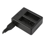 IXROAD Action Cam Caricabatteria, Doppio USB Caricatore per Action Camera Actioncam Videocamera Sportiva