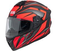 IXS 216 2.1 Casco, nero-rosso, taglia XS per maschi