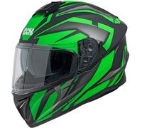 IXS 216 2.1 Casco, nero-verde, taglia XS per maschi