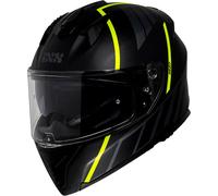 IXS 217 2.0, casco integrale M male Opaco Nero/Grigio/Giallo Fluo