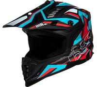IXS 363 2.0, casco a croce L male Opaco Nero/Rosso/Azzurro