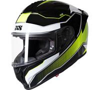 IXS 421 FG 2.1 Casco, nero-bianco-giallo, taglia 2XL per maschi