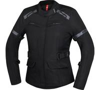IXS Evans-ST 2.0 Giacca tessile da moto da donna impermeabile, nero, Taglia M