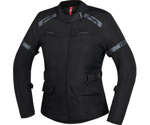 IXS Evans-ST 2.0 Giacca tessile da moto da donna impermeabile, nero, taglia S per donne
