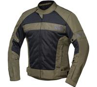 IXS Evo-Air Giacca tessile moto, Verde oliva/nero, Taglia M
