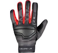 IXS Evo-Air Guanti da moto, nero-grigio-rosso, taglia XL per maschi