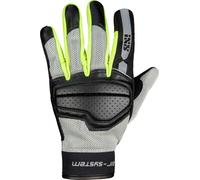 IXS Evo-Air Guanti moto donna, nero/grigio/giallo, Taglia XL