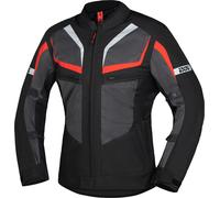 IXS Gerona-Air 1.0, giacca in tessuto 5XL male Nero/Grigio/Rosso
