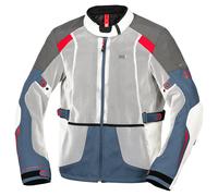 IXS Tourster-Big Air 1.0 Mesh Giacca tessile da moto, grigio-rosso-blu-beige, taglia 3XL per maschi