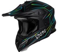 IXS iXS189FG 2.0 Casco Motocross, nero opaco/giallo, Taglia S (55/56)